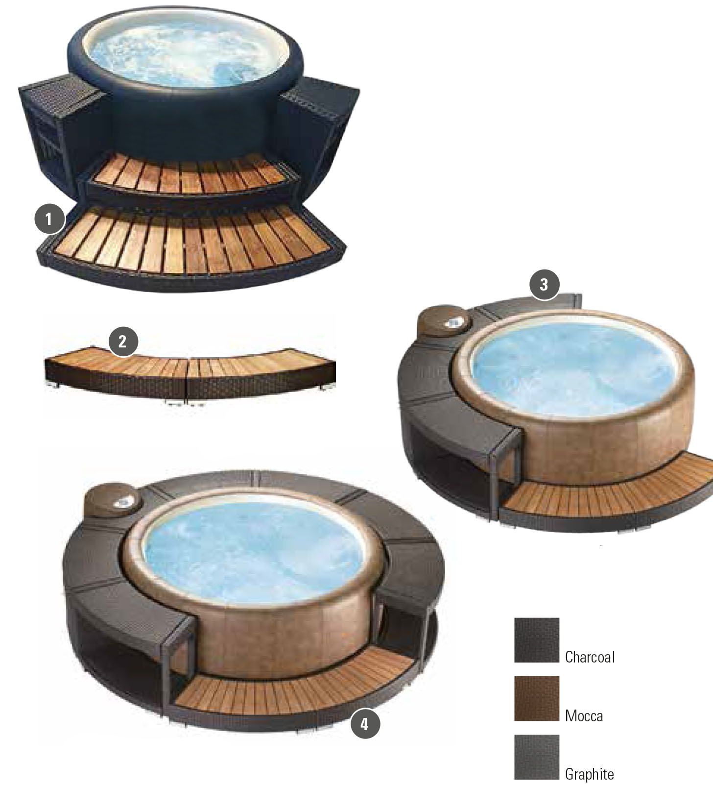 Portico Softub polyrattan