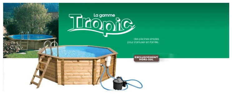 Piscines en bois Tropic de Génération Bien-Être Liège